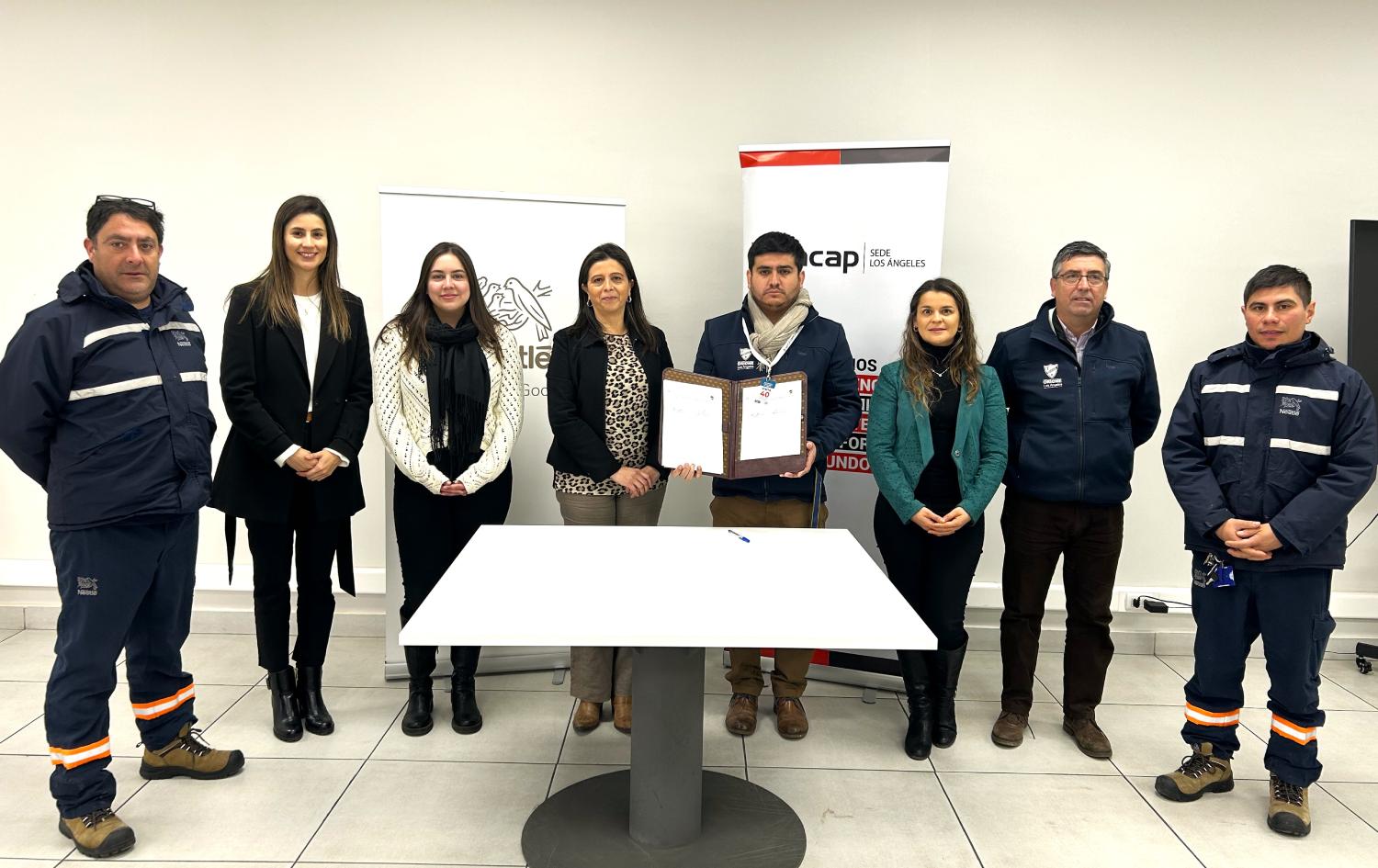 INACAP Los Ángeles firma convenio colaborativo junto a Nestlé, Coopelan y el Colegio Don Orione