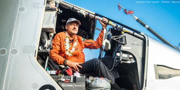Nestlé apoya a Solar Impulse para realizar el primer vuelo alrededor del mundo en un avión solar