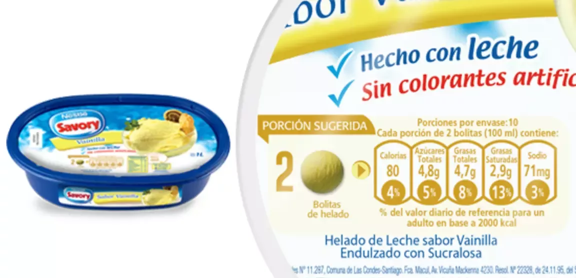 Helado SAVORY Vainilla