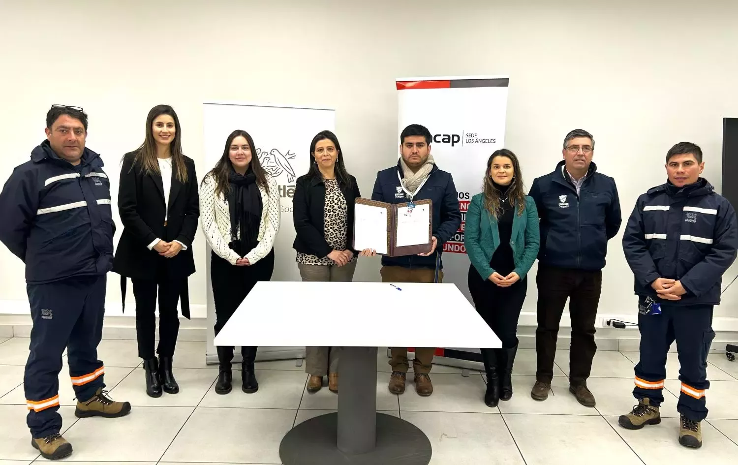 INACAP Los Ángeles firma convenio colaborativo junto a Nestlé, Coopelan y el Colegio Don Orione