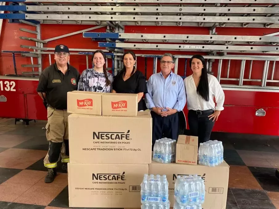Nestlé Chile realizó la entrega de 9 toneladas de productos